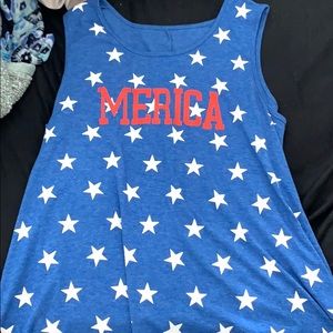 ‘Merica Tank Top with stars ⭐️